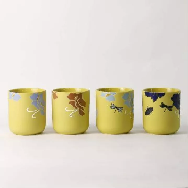 Ročno poslikan umetniški svečnik Floral Whisper