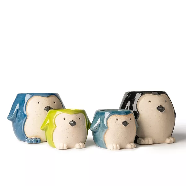Keramični svečniki v obliki pingvina