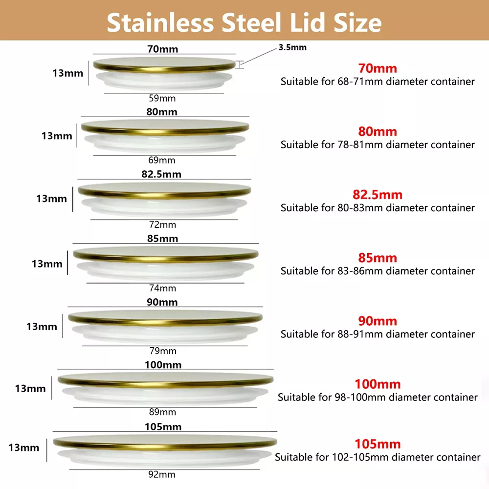 Zaslon za tisk iz nerjavečega jekla s pokrovi kozarca